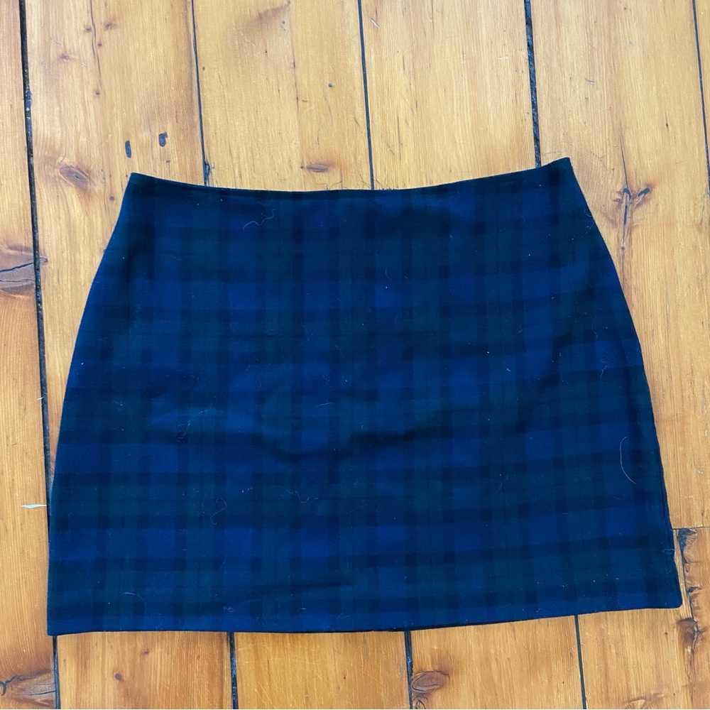 Custom Plaid Miniskirt - Upcycled Vintage